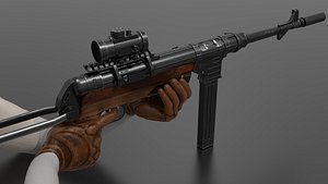 MP 40 Submachine Gun Fps-Tps model