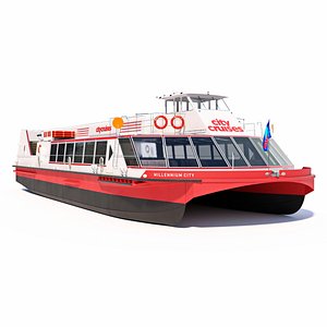 London River Cruises Boat 3D