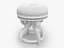 Vintage Wood  Leather Stool