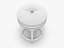 Vintage Wood  Leather Stool