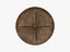 Vintage Wood  Leather Stool