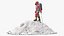 Snow Covered Climber on Snow Peak model