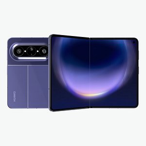 Huawei Pura X Max Interstellar Blue 3D model