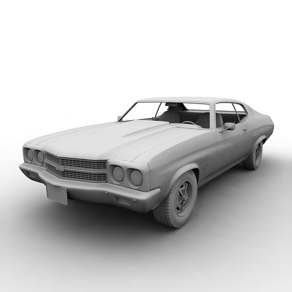 chevrolet chevelle 1970 3d model