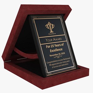 Award Plaque 3D model