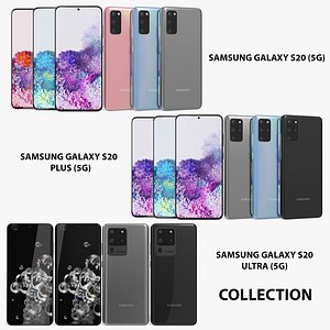 3D realistic samsung galaxy s20 model