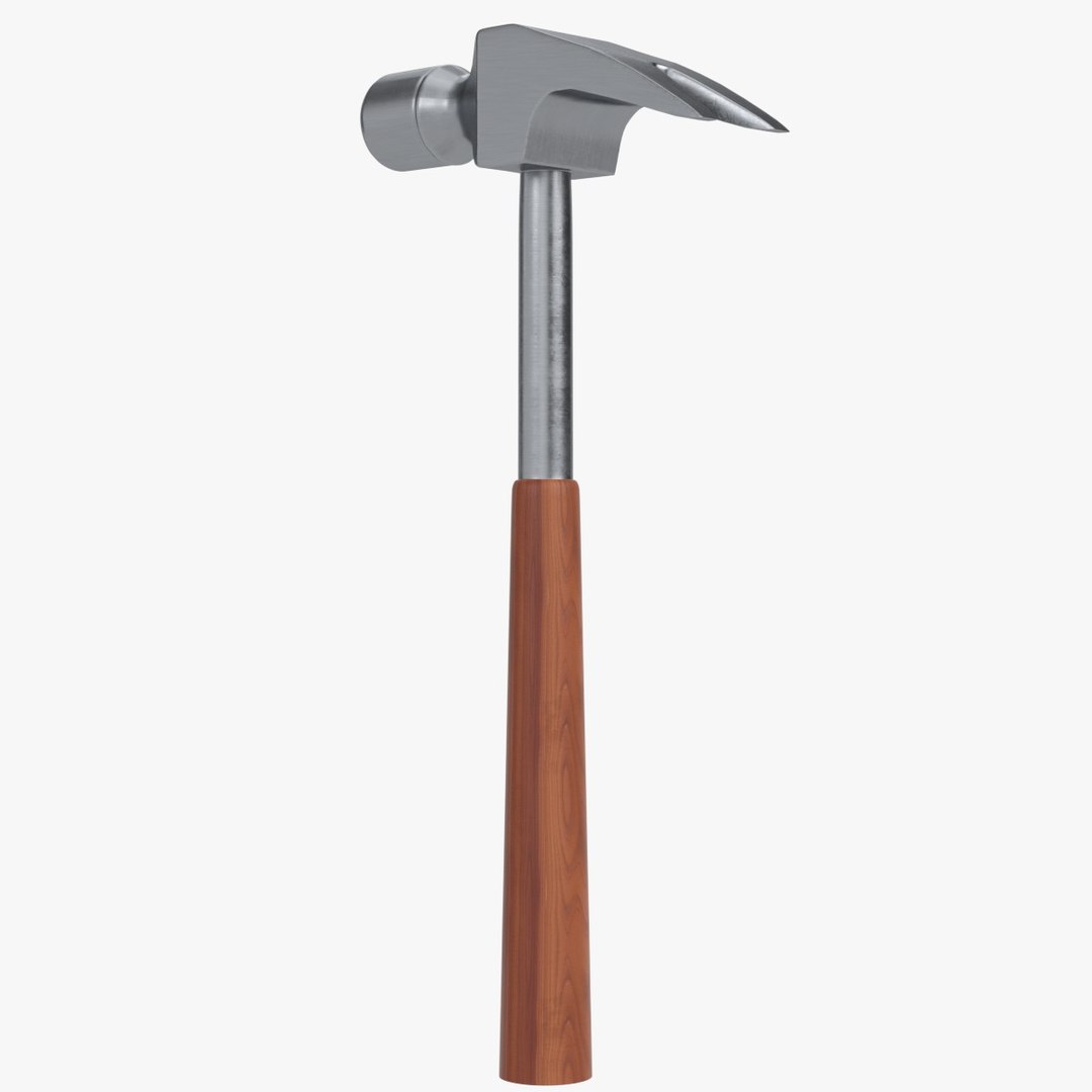 claw hammer wooden handle 3D model https://p.turbosquid.com/ts-thumb/tD/hiPH8d/iA/claw_hammer_with_wooden_handle2470001/jpg/1612961534/1920x1080/fit_q87/19898e4d2ee84ca95a36779fefd2b9a46d17762d/claw_hammer_with_wooden_handle2470001.jpg