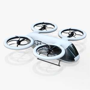 Flying Taxi eVTOL PBR 07