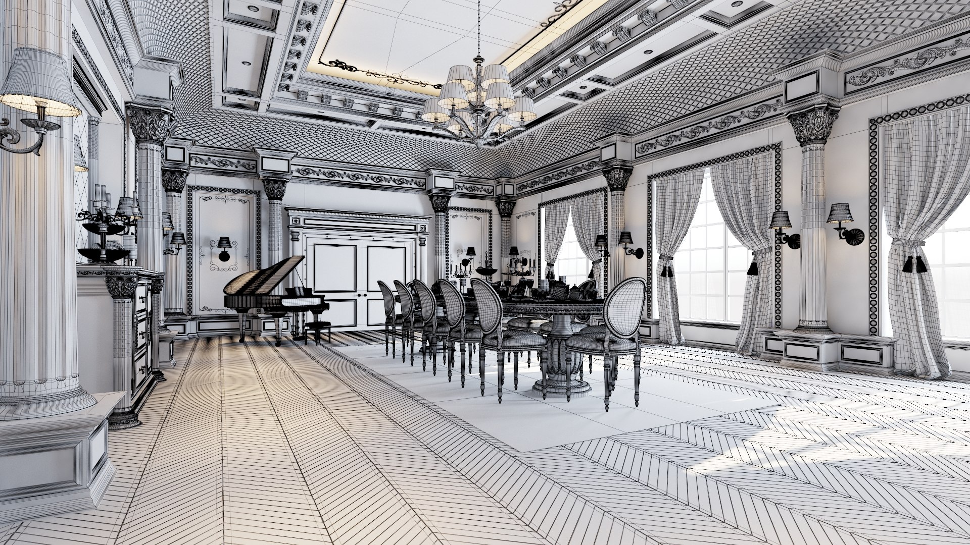 Royal Classic Dining Room Interior model https://p.turbosquid.com/ts-thumb/tD/jxCpv5/pw/11/jpg/1634192575/1920x1080/fit_q87/f3f862a97ddbdc5b42c6e0a56ec50e4e2f5c299b/11.jpg