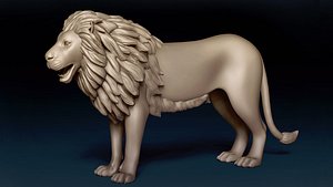 Lion Base Mesh 3D model model