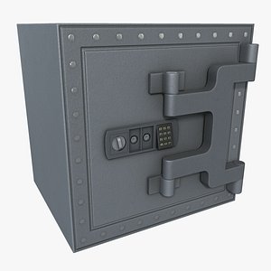 safe asset polys 3d model