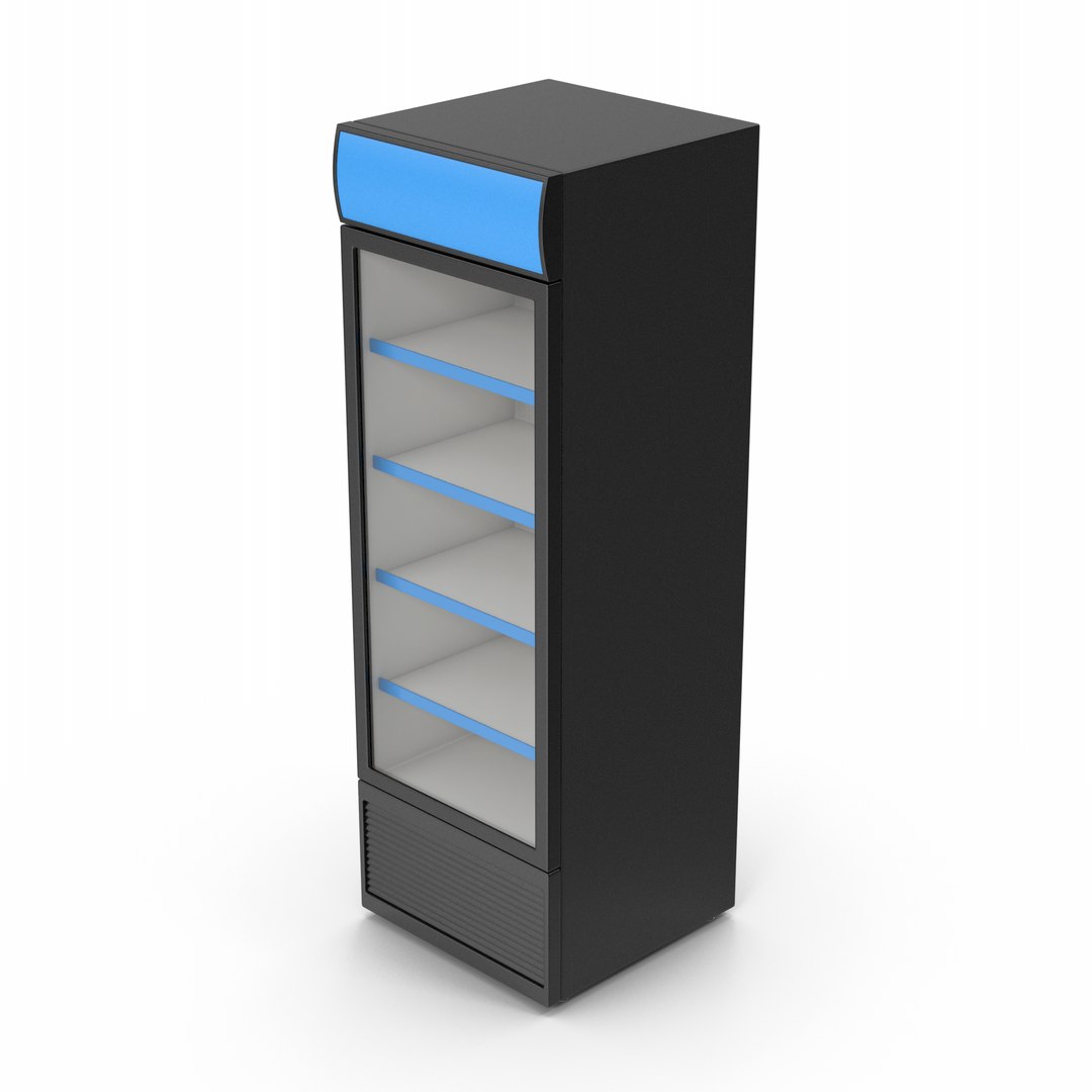 Beverage Refrigerator Blue model - TurboSquid 2176163
