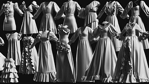Basemesh Dress Collection v3 3D