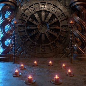 Gothic Chamber Environment 3D model