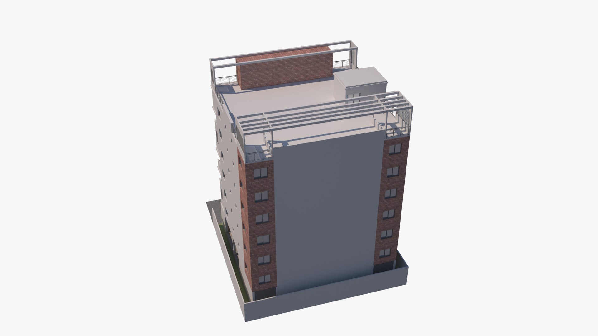 Residential Building 08 3D Model - TurboSquid 2091300