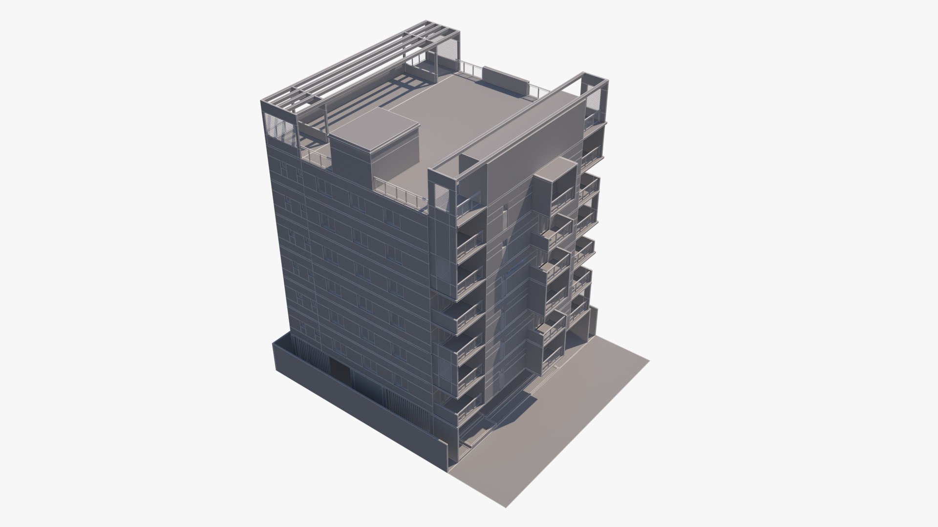 Residential Building 08 3D Model - TurboSquid 2091300