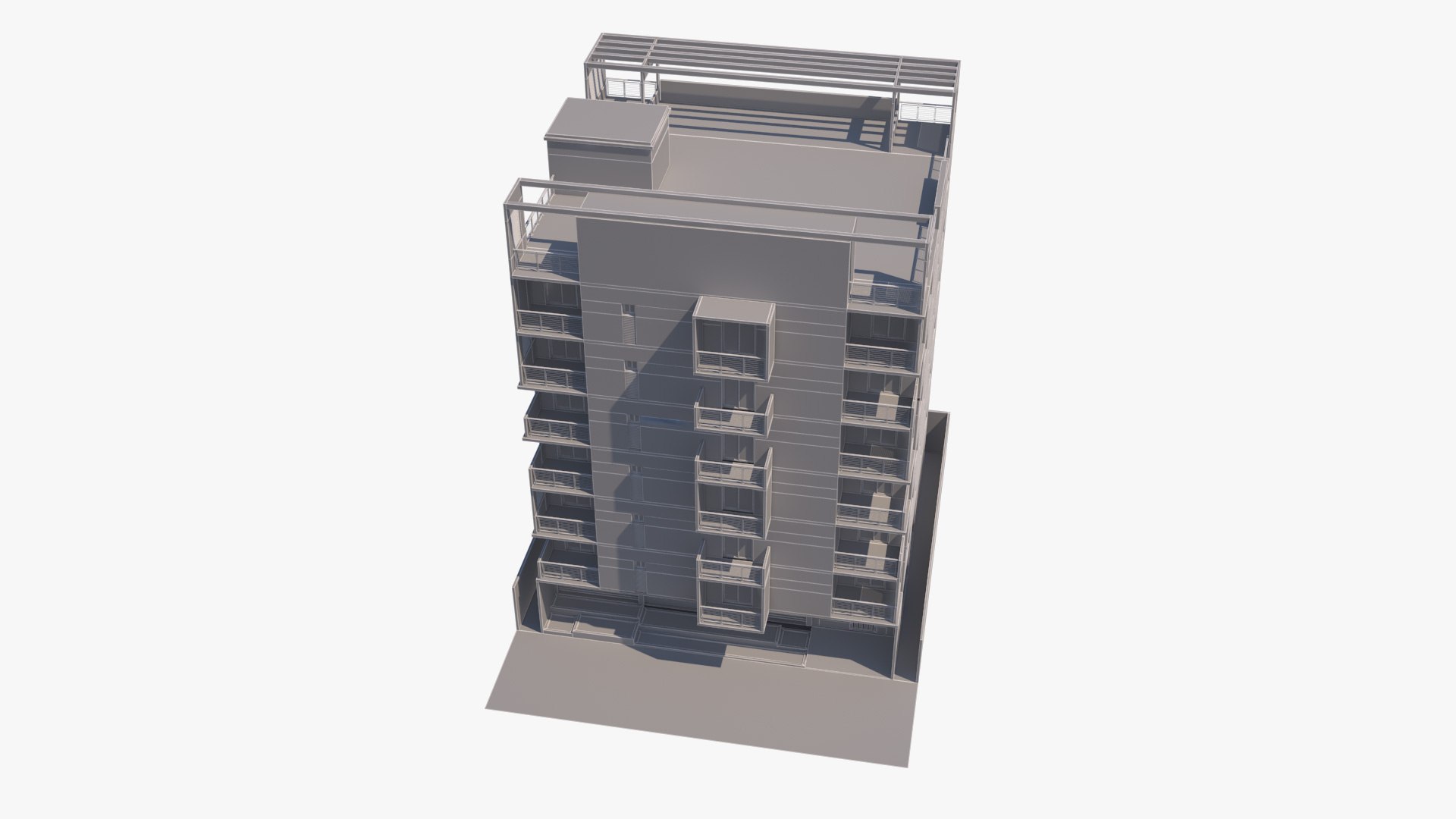 Residential Building 08 3D Model - TurboSquid 2091300
