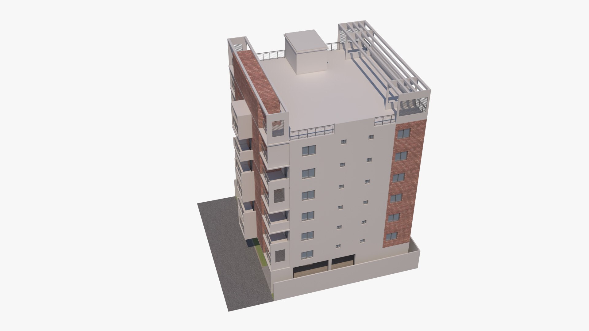 Residential Building 08 3D Model - TurboSquid 2091300