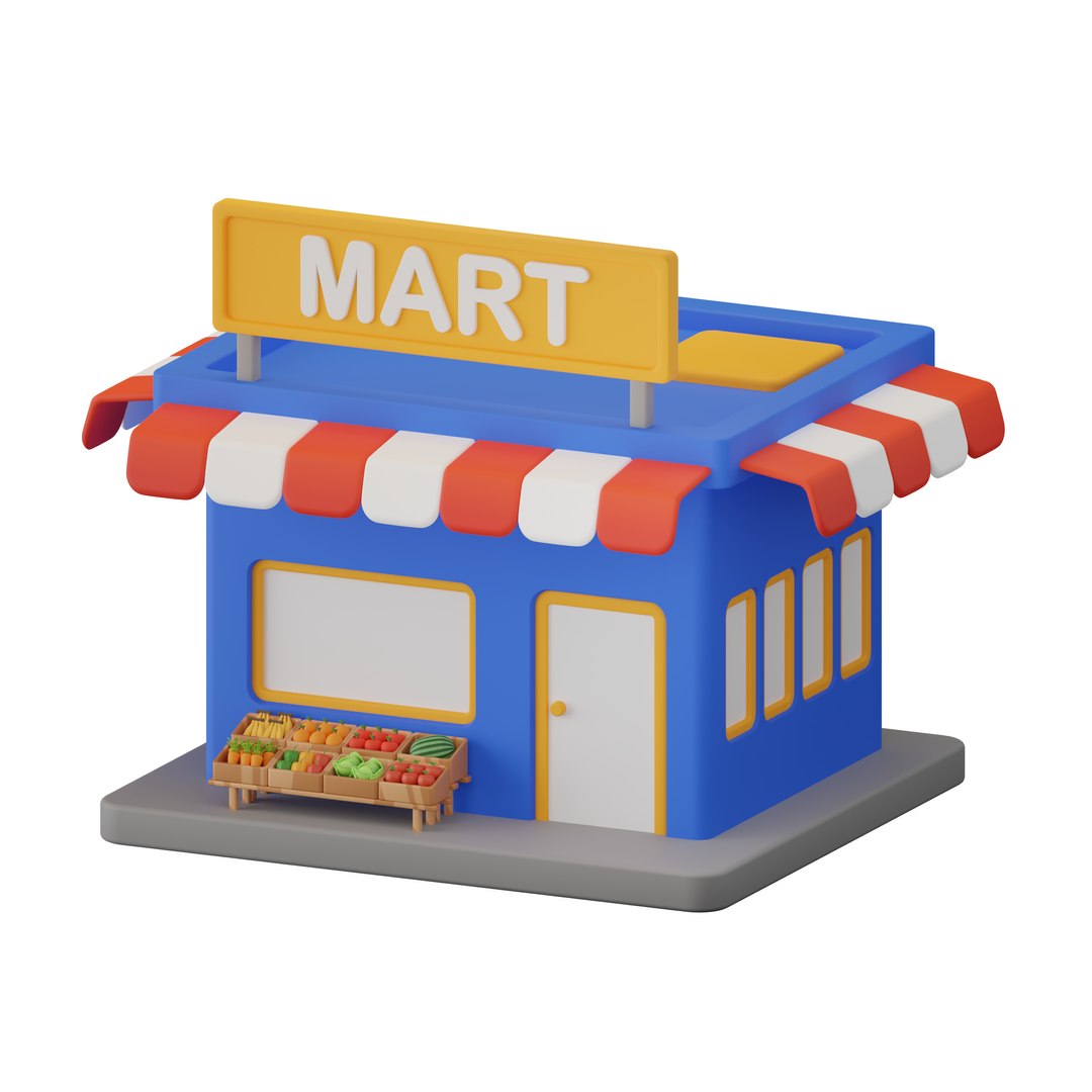 3D Cartoon supermarket UI icon Shopping bag Shopping cart Cash register Fruit vegetables egg milk model https://p.turbosquid.com/ts-thumb/tE/3hqXu2/UU/01martgrocery/png/1739552597/1920x1080/fit_q87/9e04366b206eda5347d024abce0226db157e0b24/01martgrocery.jpg