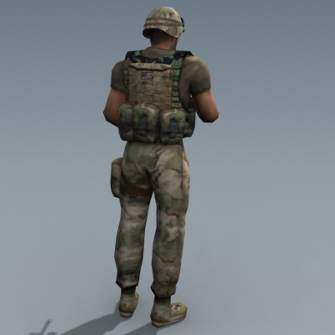 ranger delta soldiers 3d model