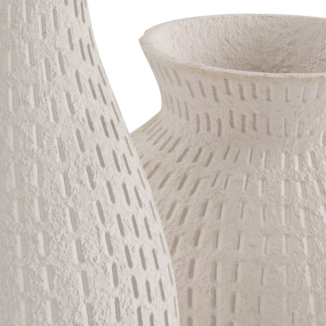 3D Set 2 Decorative Vase Model - TurboSquid 2271695