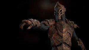 3D armor weapon warrior