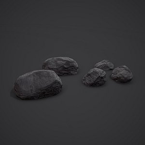 coal mineral 3D