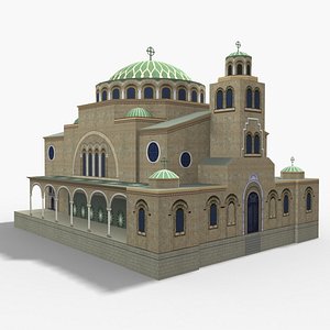st nedelya church 3D model