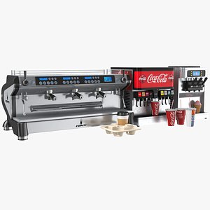 Three Cafe Dispensers