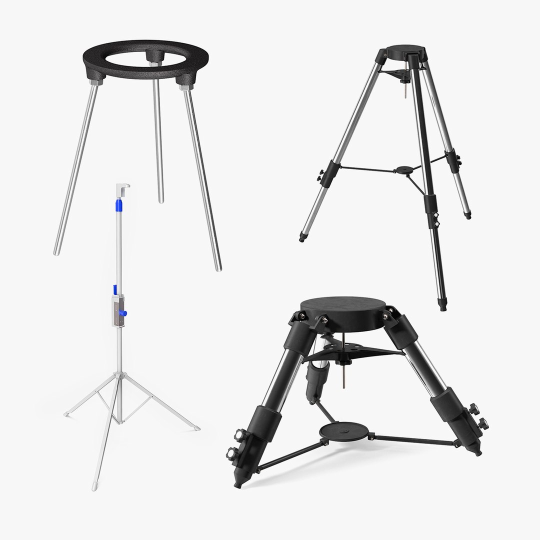Tripod Stands Collection 2 3D model preview