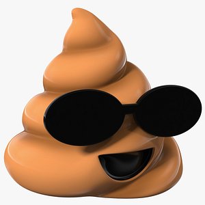 Sunglasses Poop Emoji Smile model
