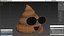 Sunglasses Poop Emoji Smile