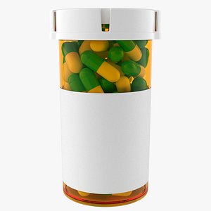 pills bottle 3D