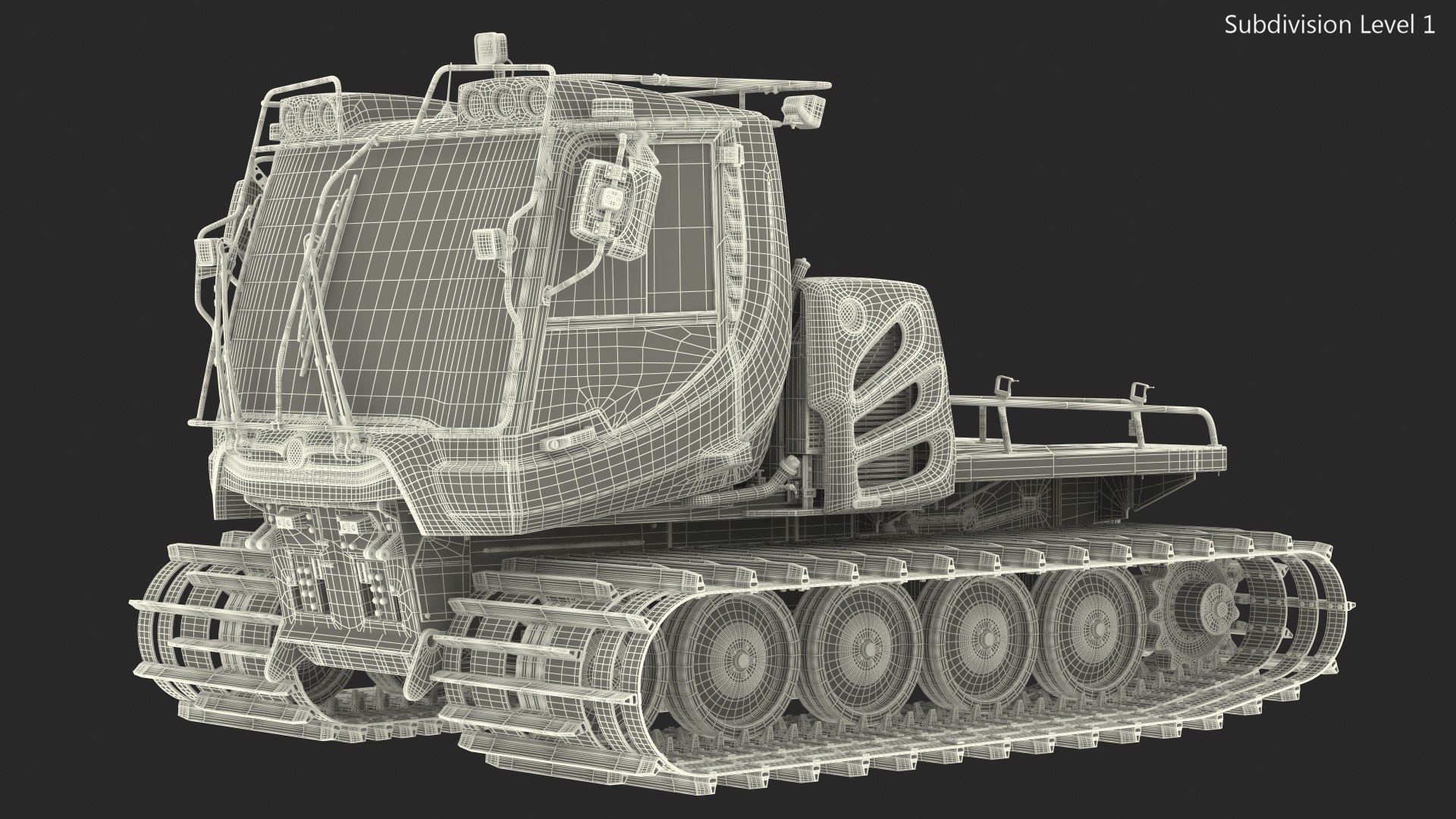 Snowy Snowcat Generic Snow Model - TurboSquid 1516182