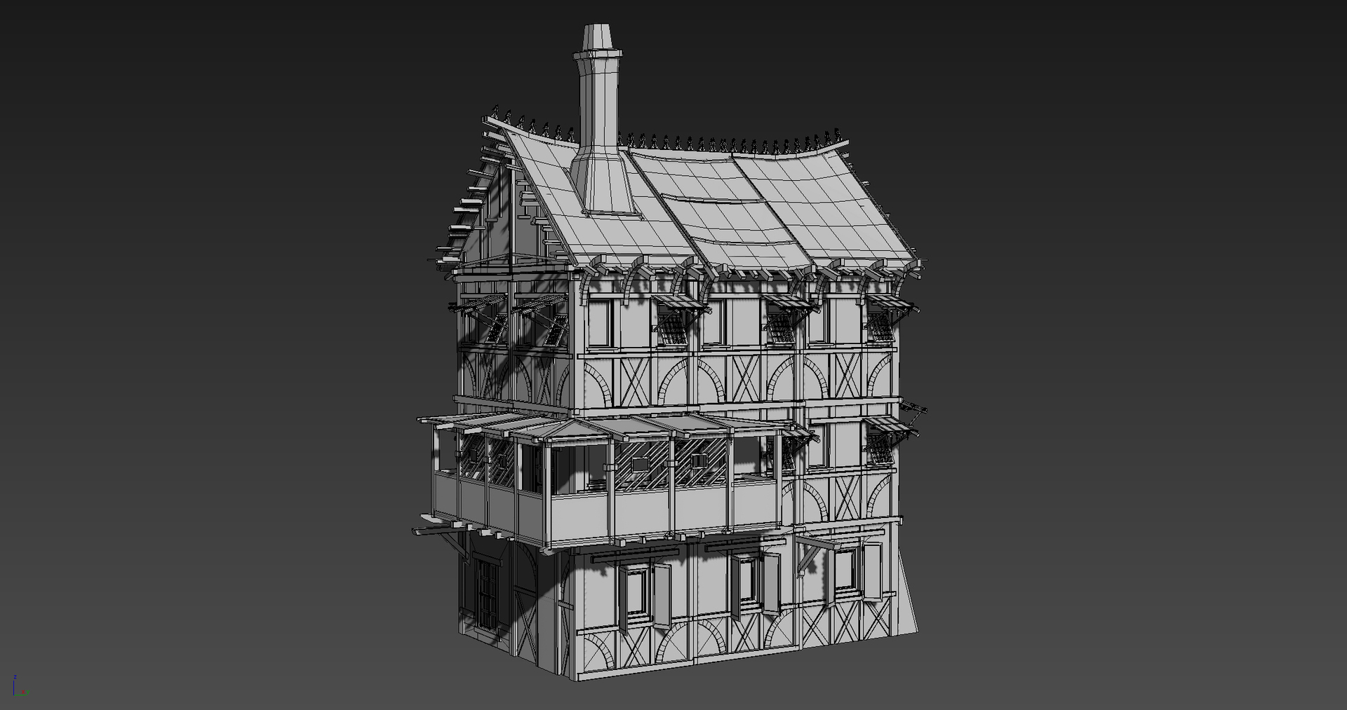 3D medieval house fantasy 07 model - TurboSquid 1252535