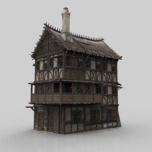 3D medieval house fantasy 07 model