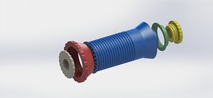 3D print filament roller single