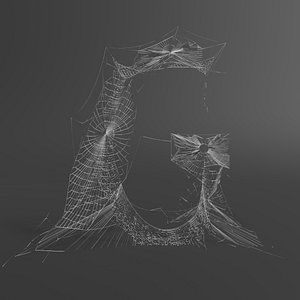 web letter g 3D model