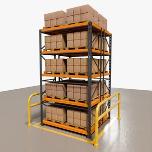 3D model Warehouse Shelf