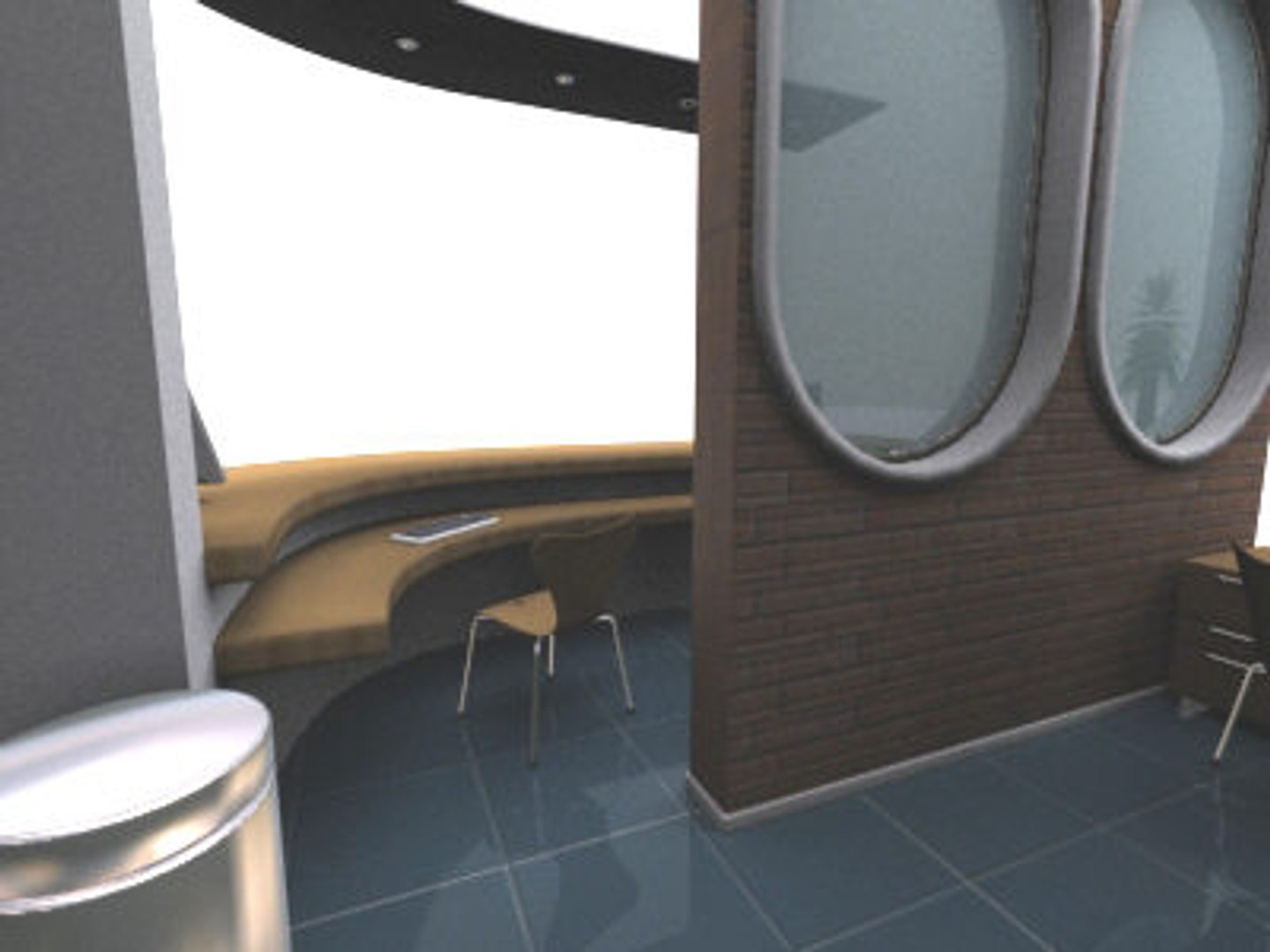 3d Interior Sportshall Badminton Model