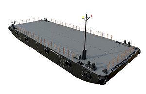 3D stan pontoons vessels barges