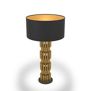 table lamp brass 3D