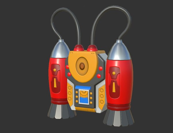 modelo 3d Grupo JetPack estilizado - 3 piezas - TurboSquid 1454454