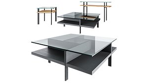 Terrace Square Coffee Table 3D