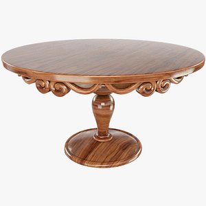 Classic Round Wooden Table