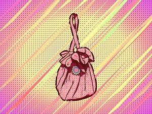 3D Money Pouch, Purse, or Reticule or Handbag model