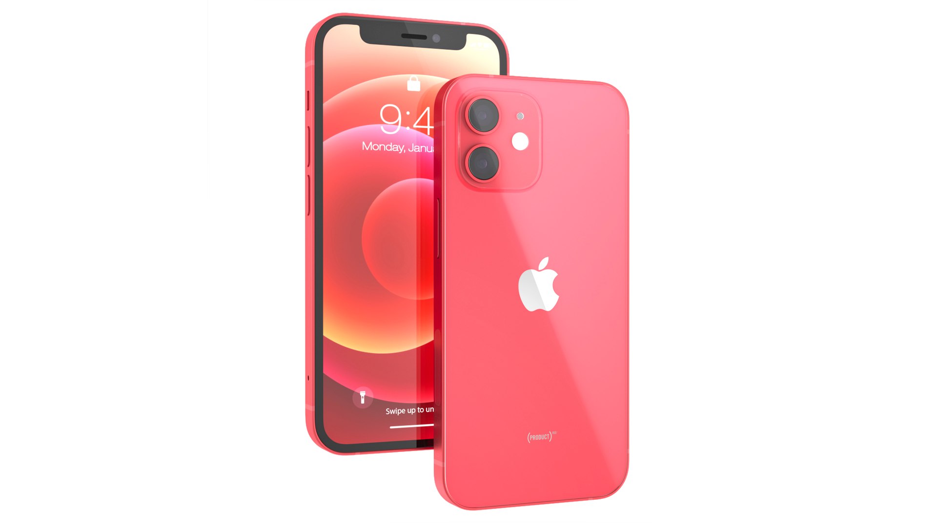 Apple iPhone 12 mini Product RED 3D model preview