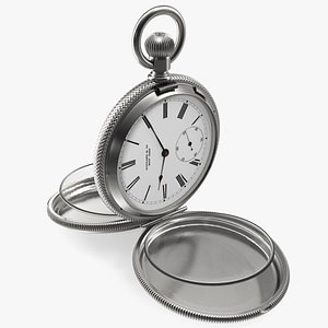 Silver Tiffany Pocket Watch Open