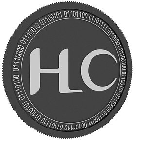 qitmeer black coin 3D model