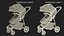 Foldable Walking Baby Stroller Gray